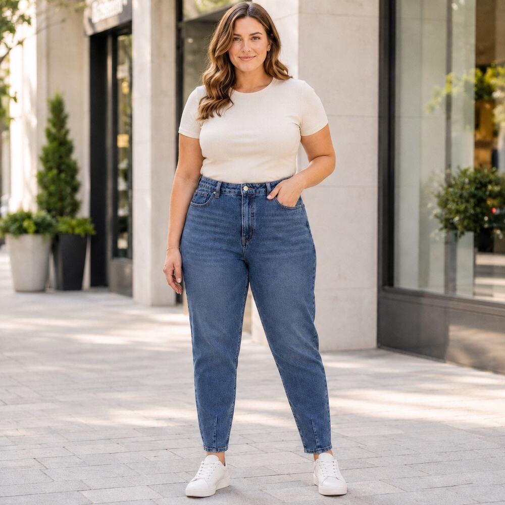 Simple Society High Rise Mom Jeans 13/31